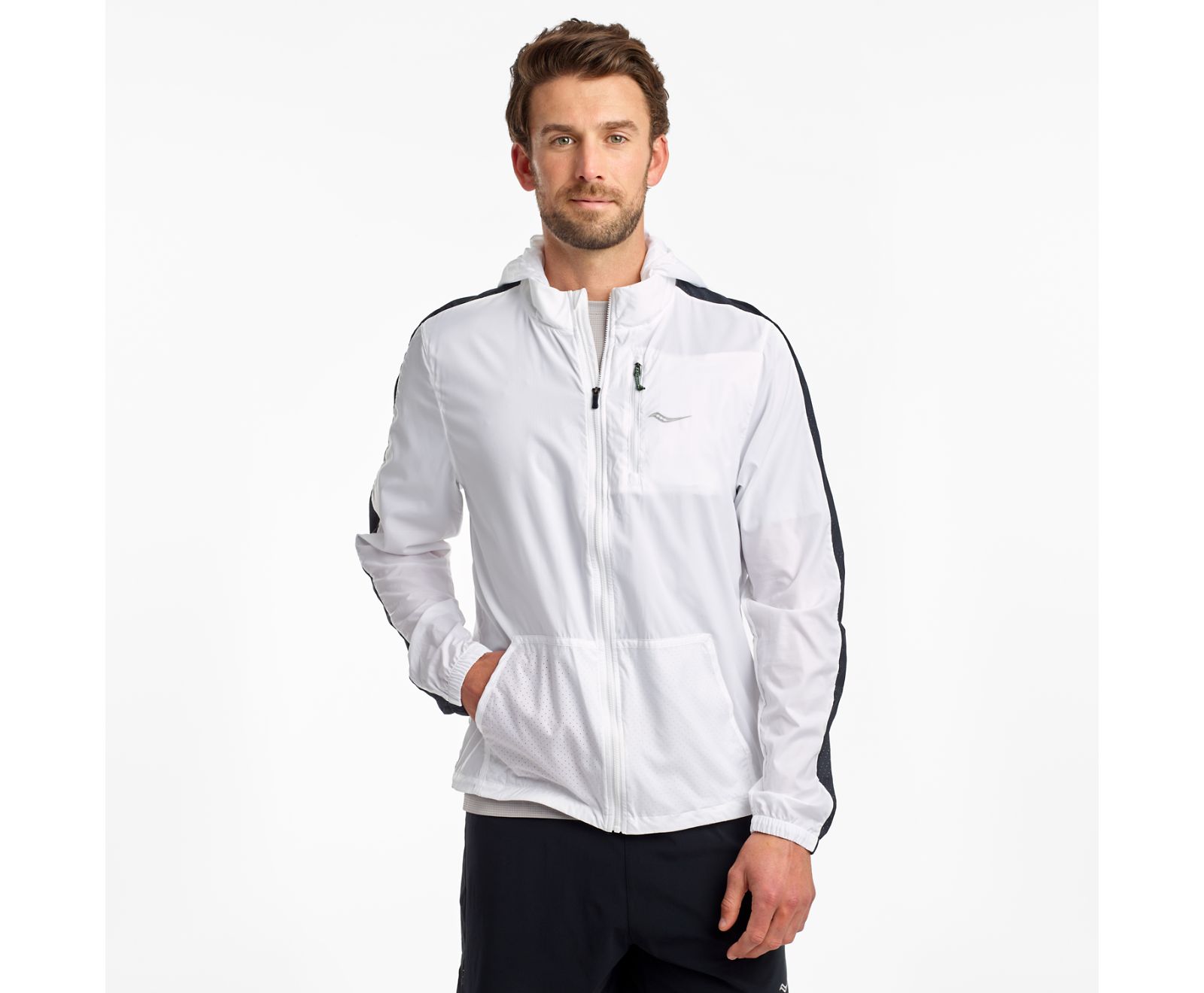 Saucony Packaway Men\'s Jackets White | Canada 617LISH